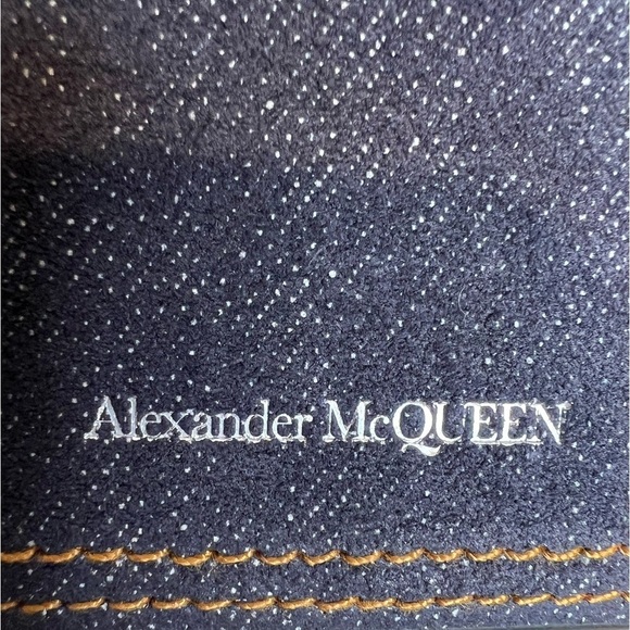 ALEXANDER MCQUEEN DENIM PHONE CASE ON CHAIN - Picture 8 of 12
